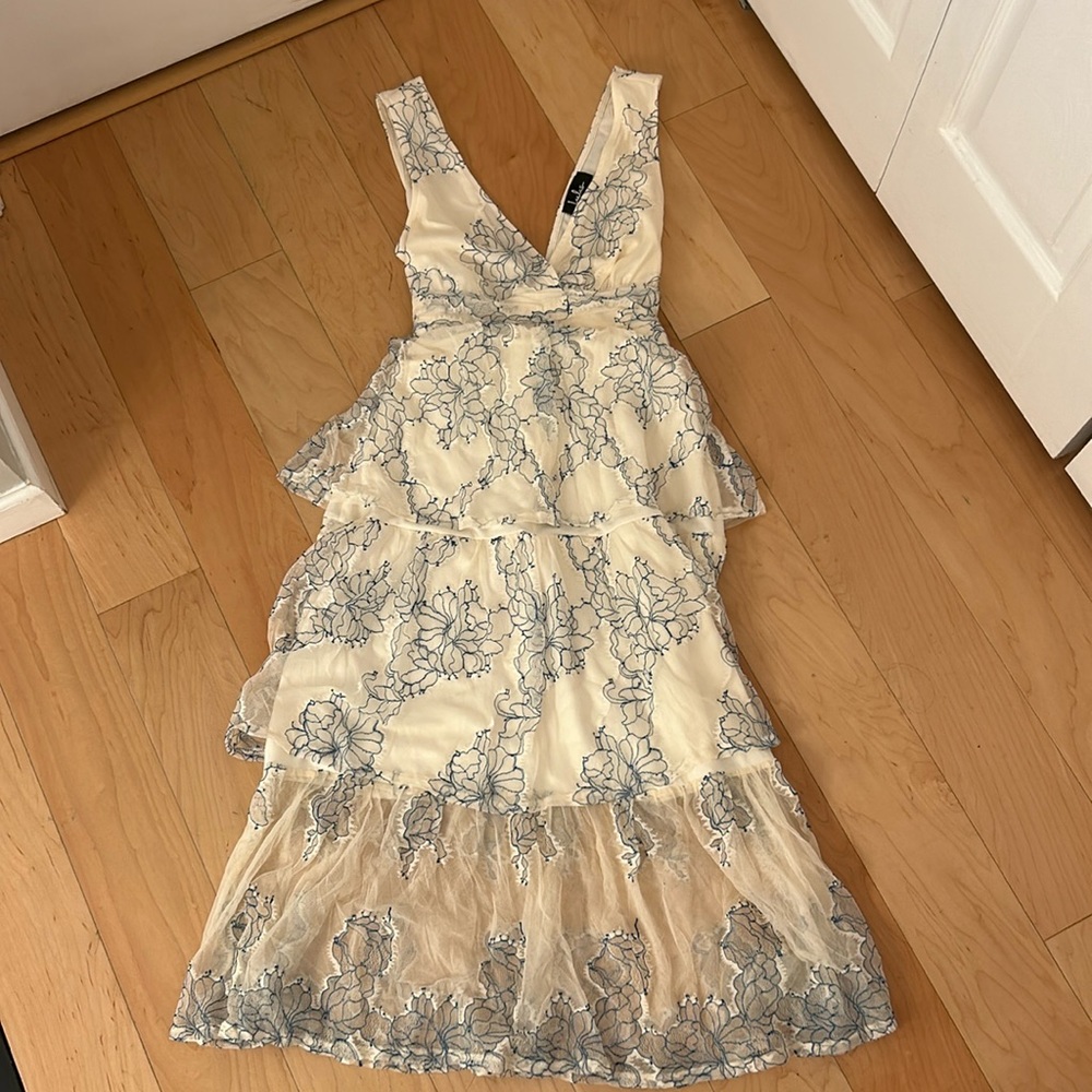Lulus White Tiered Dress